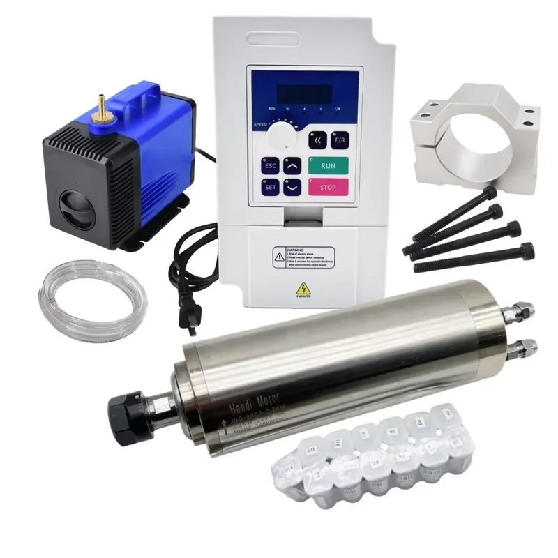 2.2Kw Water Cooled Spindle Kit Vfd - Комплект шпиндельного двигателя с ЧПУ 80