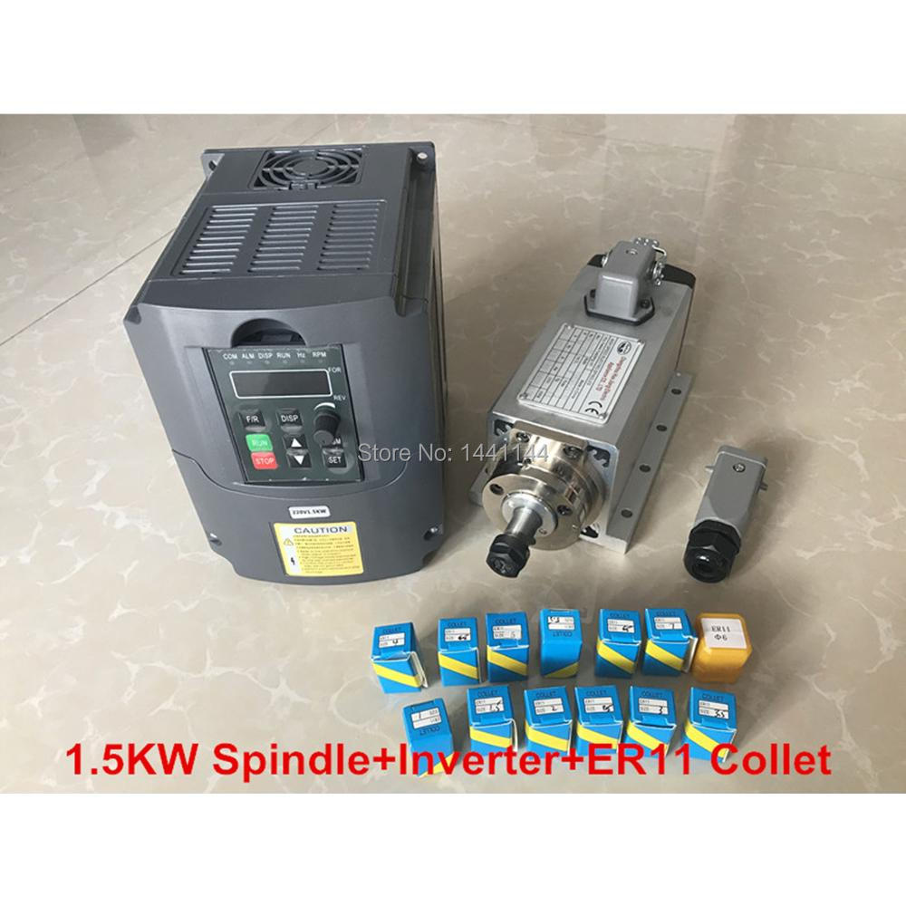 Комплект шпиндельного двигател – обзор и цена Air Cooled 1.5Kw Spindle Motor Inverter 110V