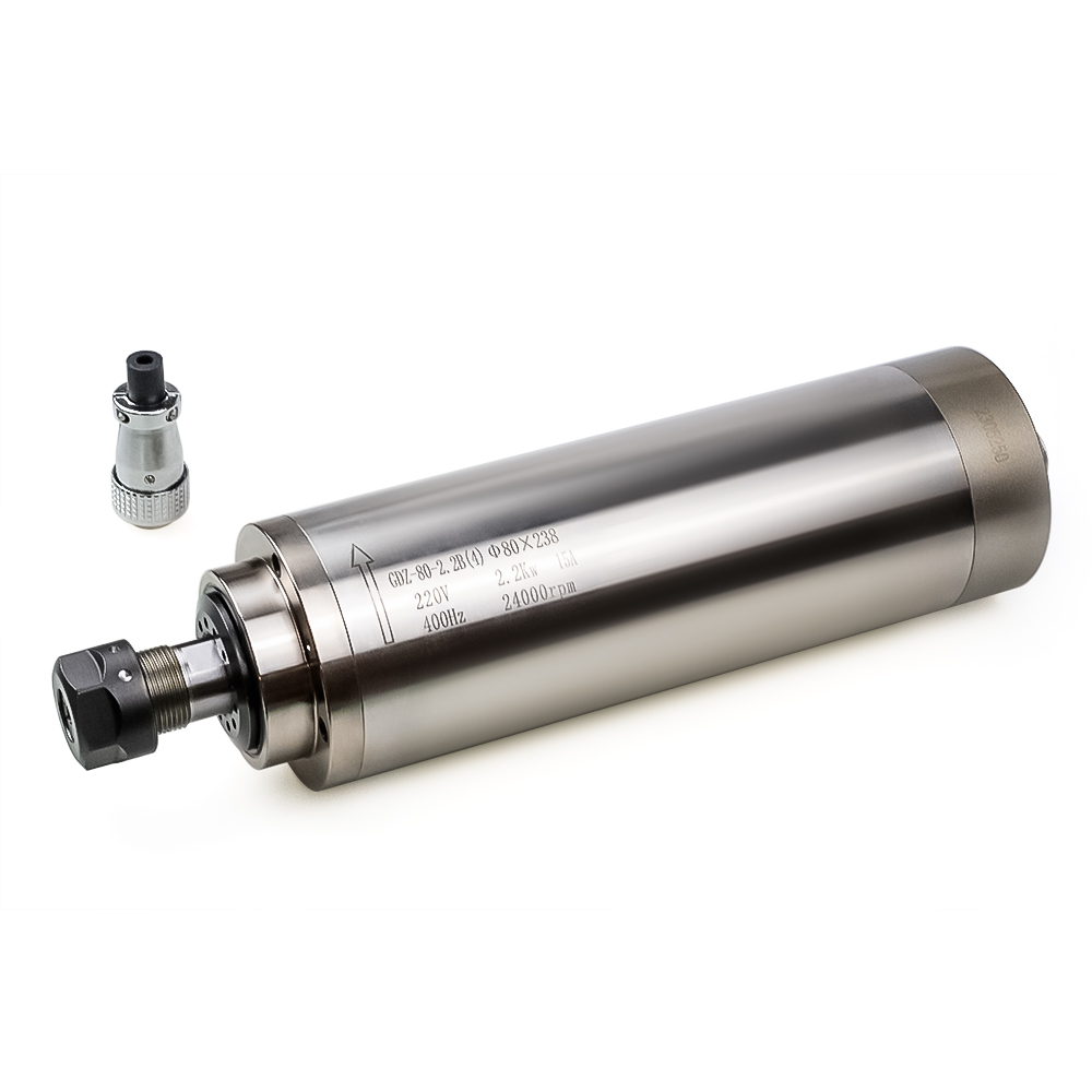Комплект шпинделя с ЧПУ 2.2 кВ – обзор и цена 2.2Kw Water Cooled Spindle Kit Vfd