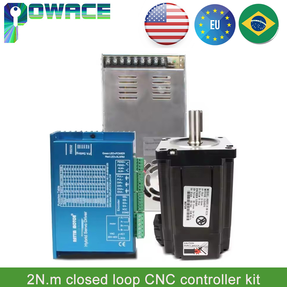 【ЕС】 2 Нм Nema23 Сервопривод с – обзор и цена Nema 23 Closed Loop Stepper Motor Driver Kit