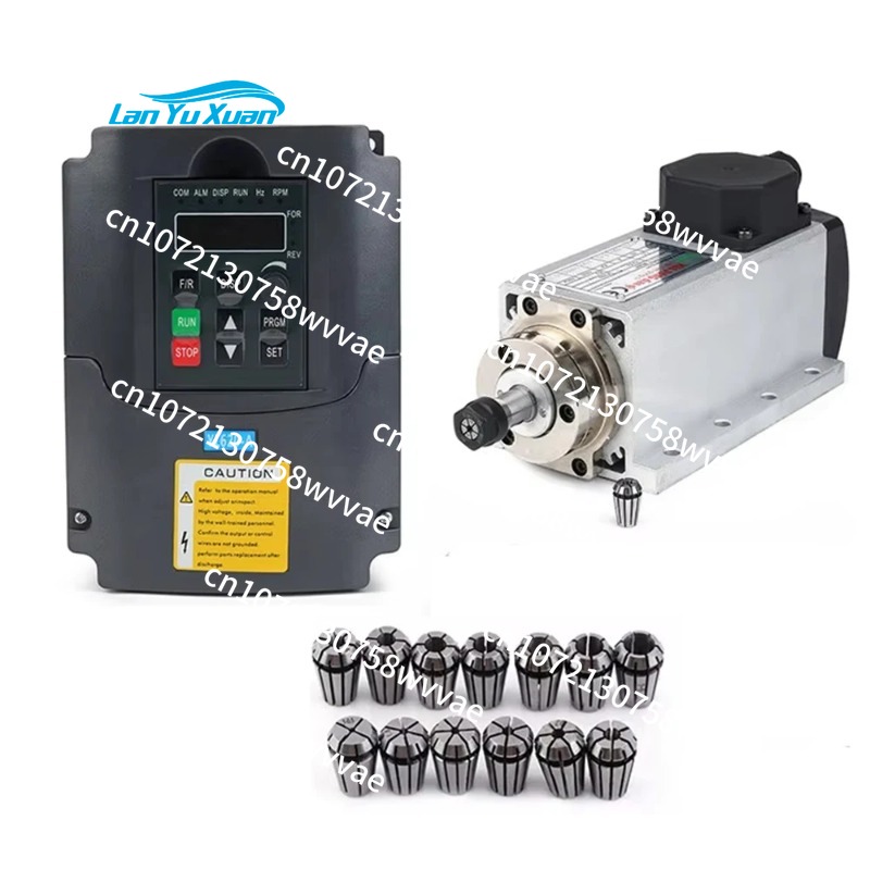 Комплект шпинделя с воздушным  – обзор и цена Air Cooled 1.5Kw Spindle Motor Inverter 110V
