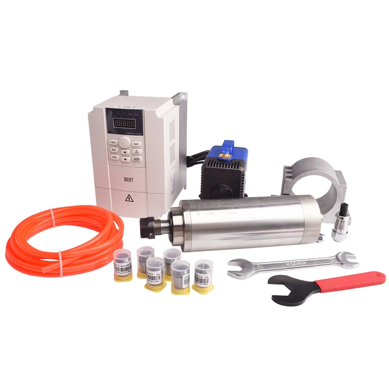 Высокоскоростной шпиндель GDZ  – обзор и цена 2.2Kw Water Cooled Spindle Kit Vfd